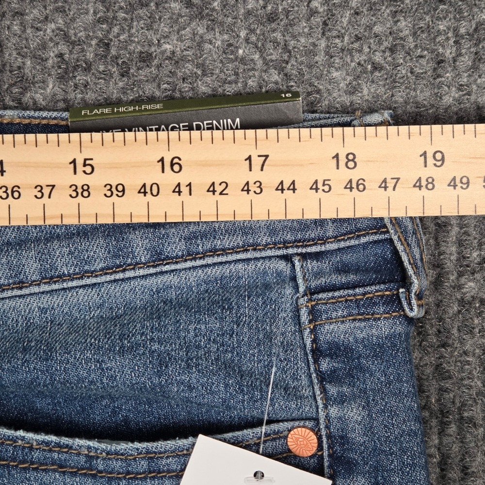 Sofia Jeans by Sofia Vergara Melisa Flare High Rise Medium Wash Denim Size 16 - Picture 6 of 9